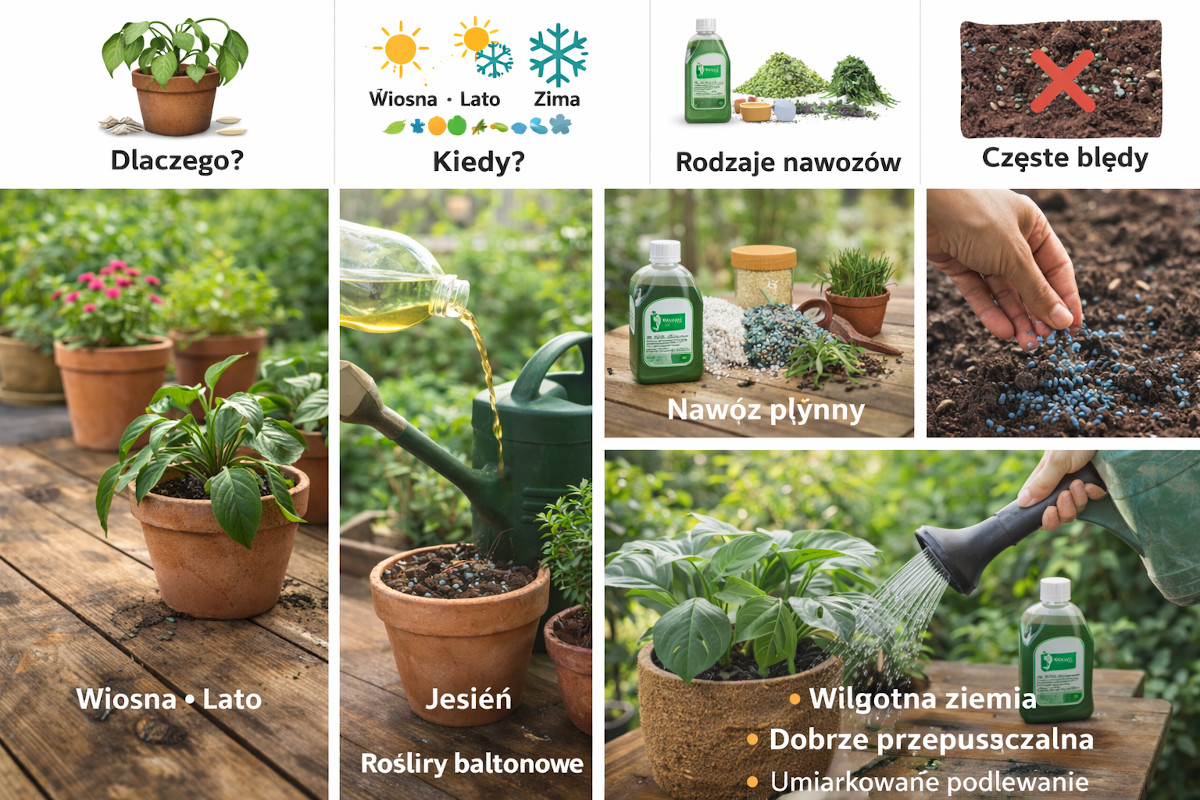 Jak nawozić rośliny doniczkowe? Kiedy, czym i jak często – poradnik bez mitów