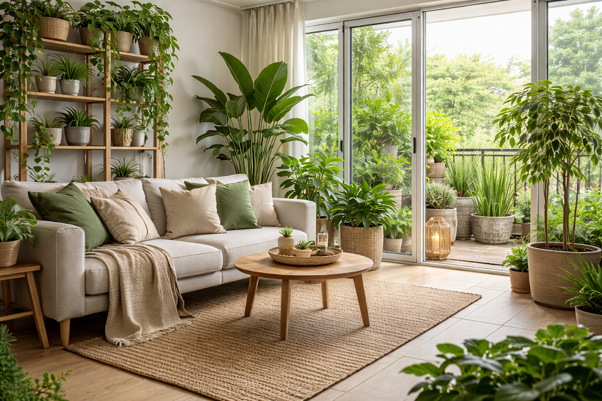 Zielone wnętrza inspirowane naturą – jak wprowadzić ogród do mieszkania