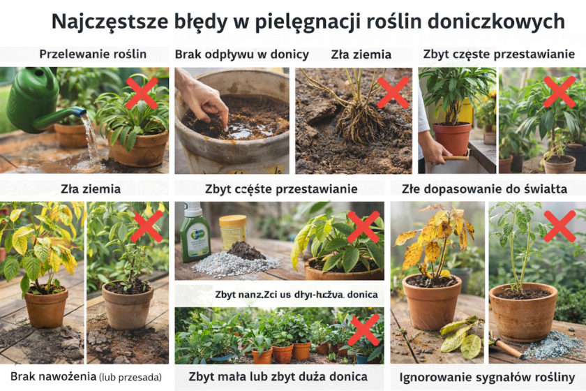 Najczęstsze błędy w pielęgnacji roślin doniczkowych – sprawdź, czy je popełniasz